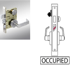Show details for Cal Royal NM8495 Heavy Duty Grade 1, Keyed Privacy With Indicator Mortise Lockset Cal Royal NM8495